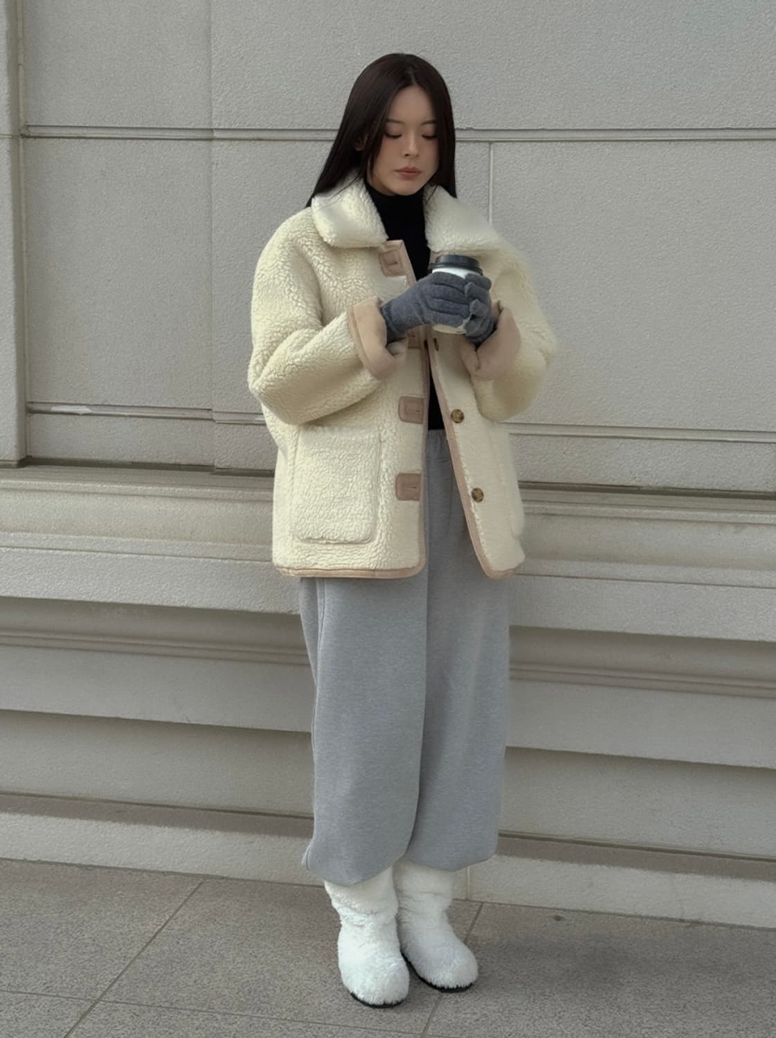 틸아이다이 무스탕 베이지 상품이미지2