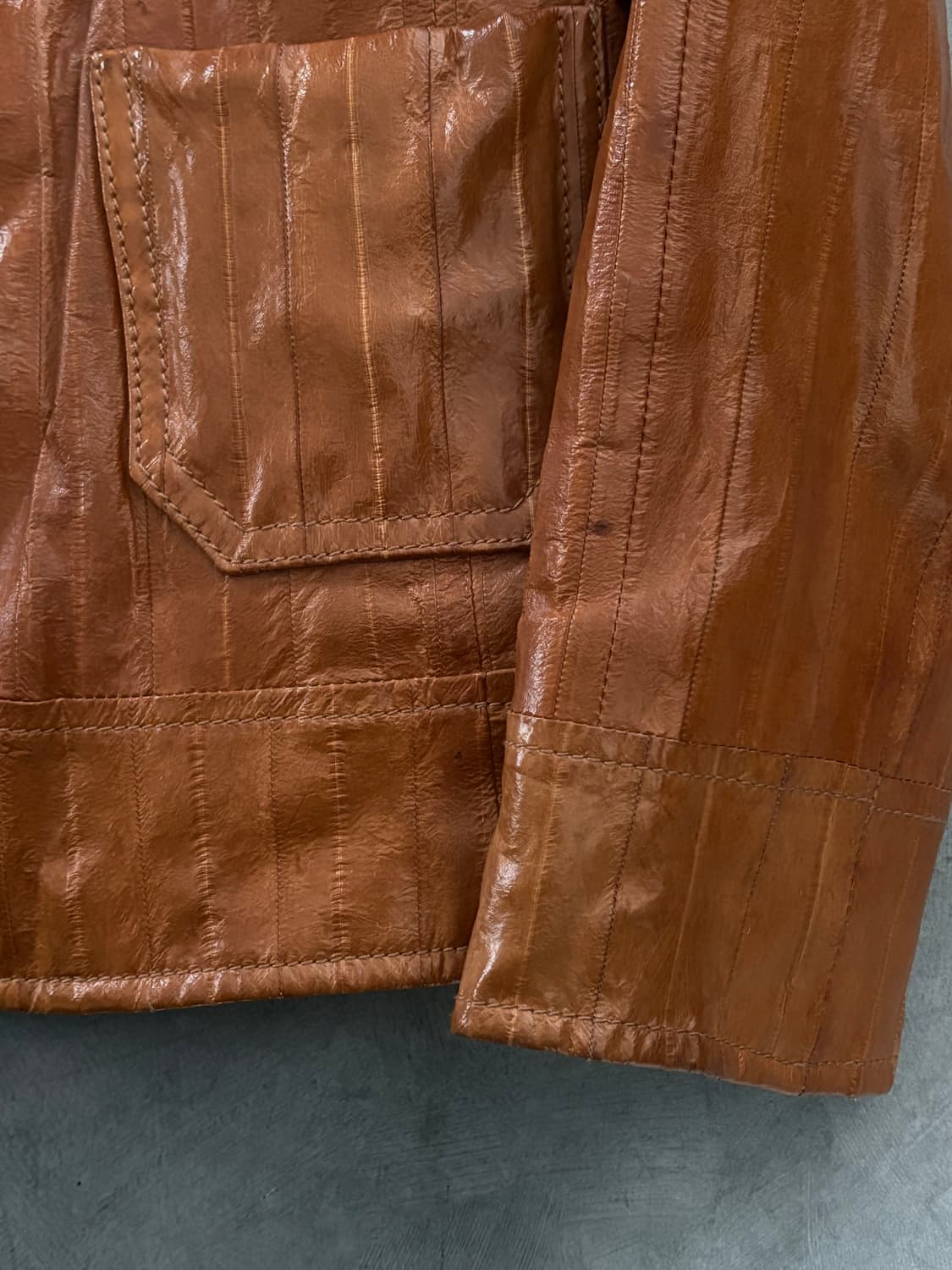 Christian Dior 크리스찬 디올 브라운 레더자켓 상품이미지8