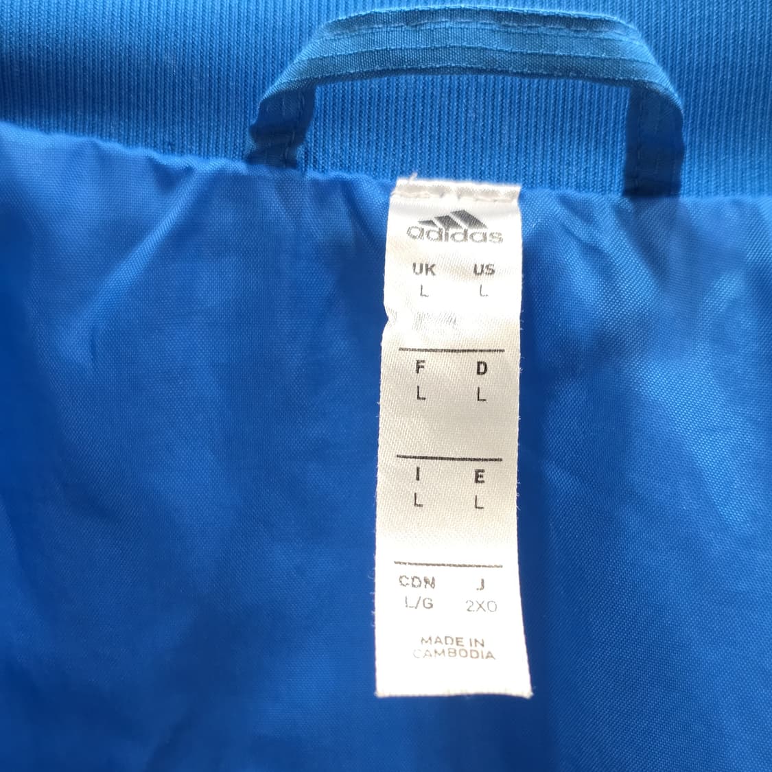 레알 마드리드 아디다스 트랙 재킷 블루 L (D29309) 상품이미지3