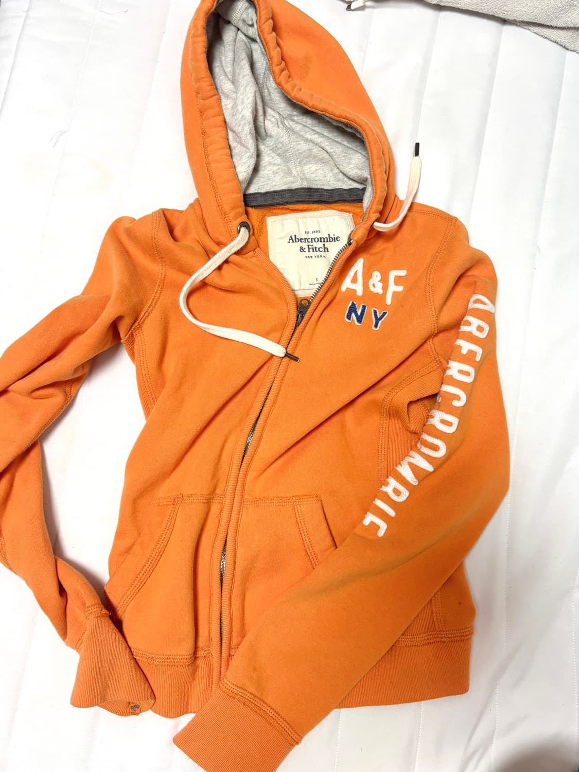 아베크롬비 후드집업 오렌지 상품이미지1