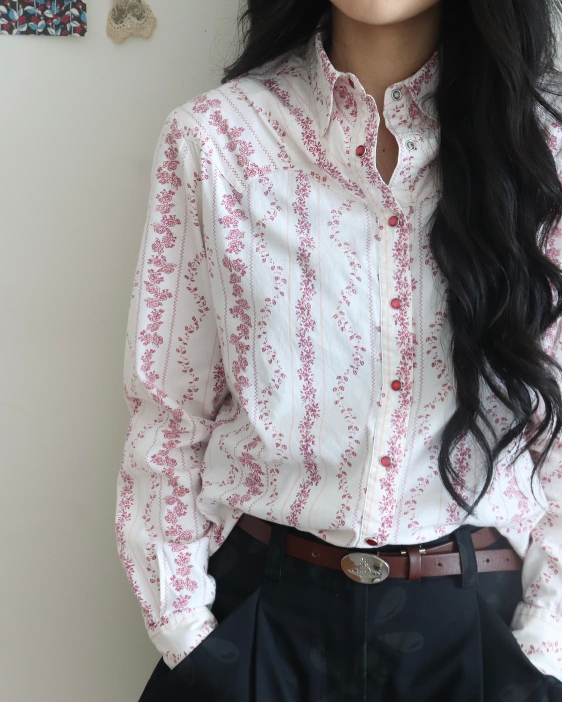 Vintage Western Floral Shirt 상품이미지1