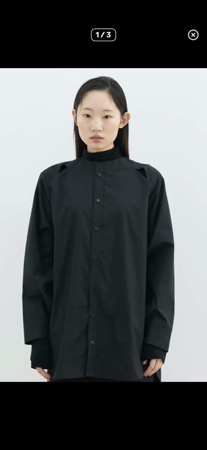 에센셜바이이큐엘 슬릿 셔츠 S  상품이미지1