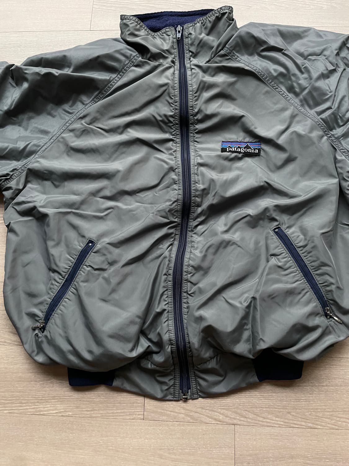 80s 파타고니아 쉘드 신칠라 데카태그 봄버 자켓 그레이 rare 상품이미지10