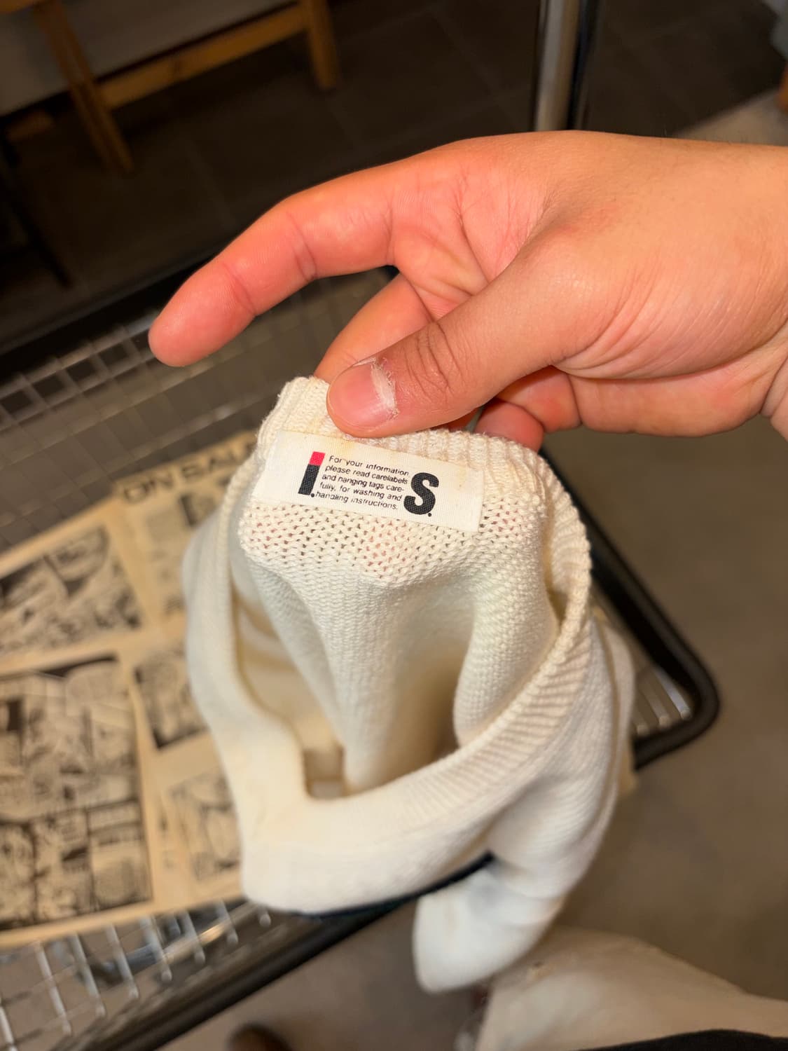 90‘s Issey Miyake I.S embroidered knit 상품이미지10