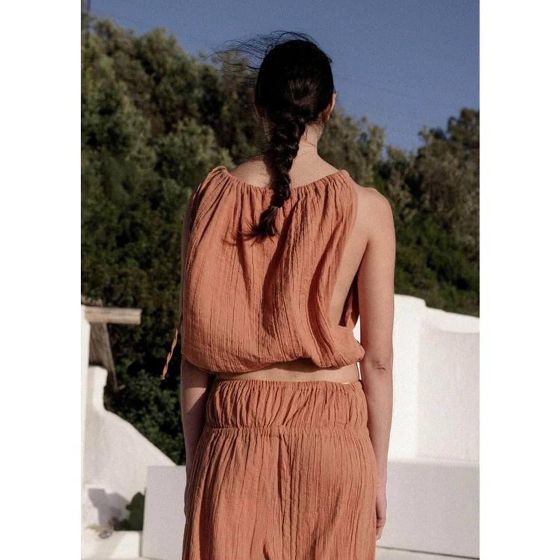 BASERANGE DIPH TOP (CRINKLE LINEN) 상품이미지2