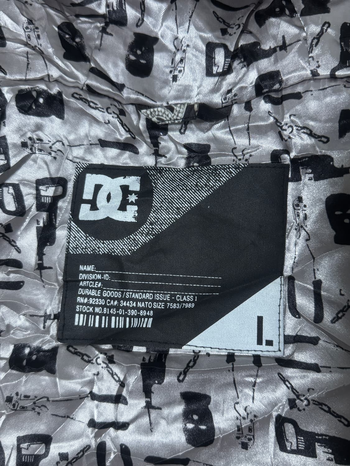 Dc shoes exotex 8000 모노그램 체인 패턴 자켓 y2k 상품이미지9