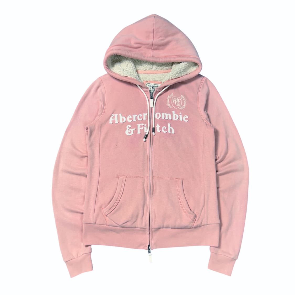 (S) 아베크롬비 양털 후드집업 핑크 상품이미지1