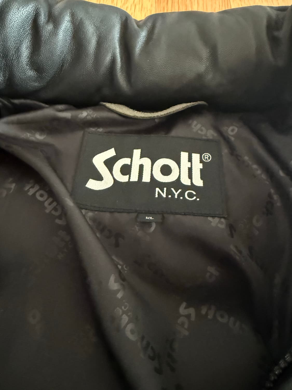 Schottt 레더 패딩 XL 상품이미지2