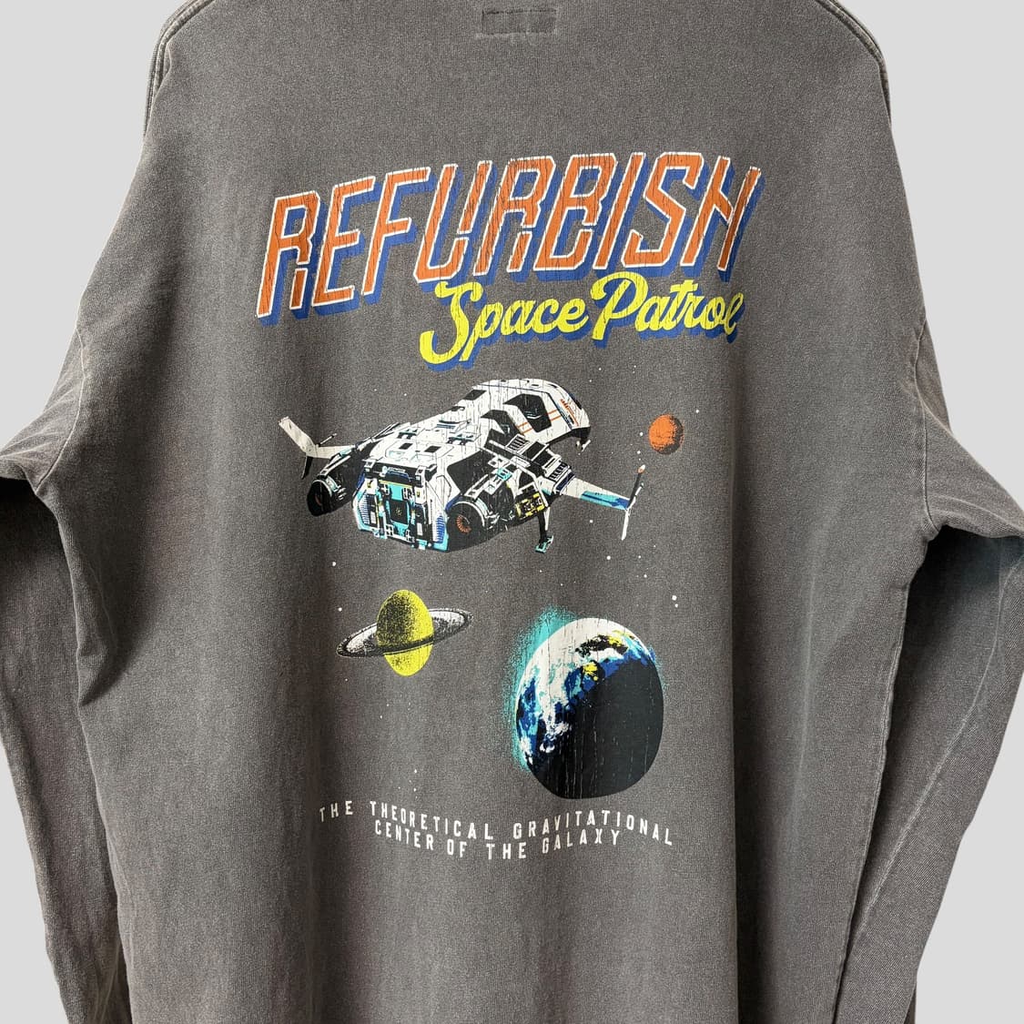 (L)Refurbish 스페이스패트롤 피그먼트 긴팔티셔츠 no 상품이미지2