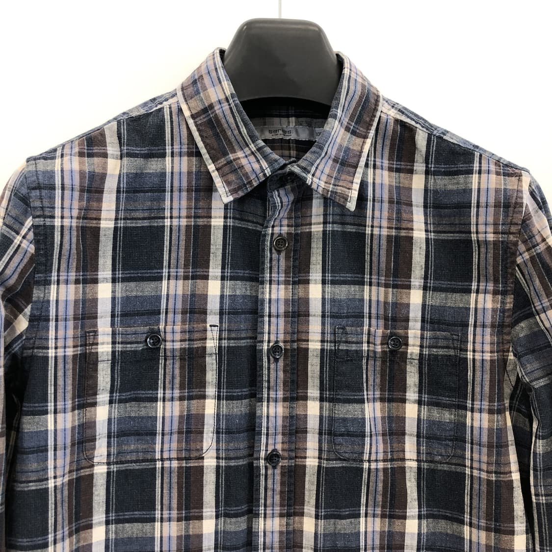 시리즈 워시드 가먼트다잉 체크셔츠 95 사이즈  상품이미지2