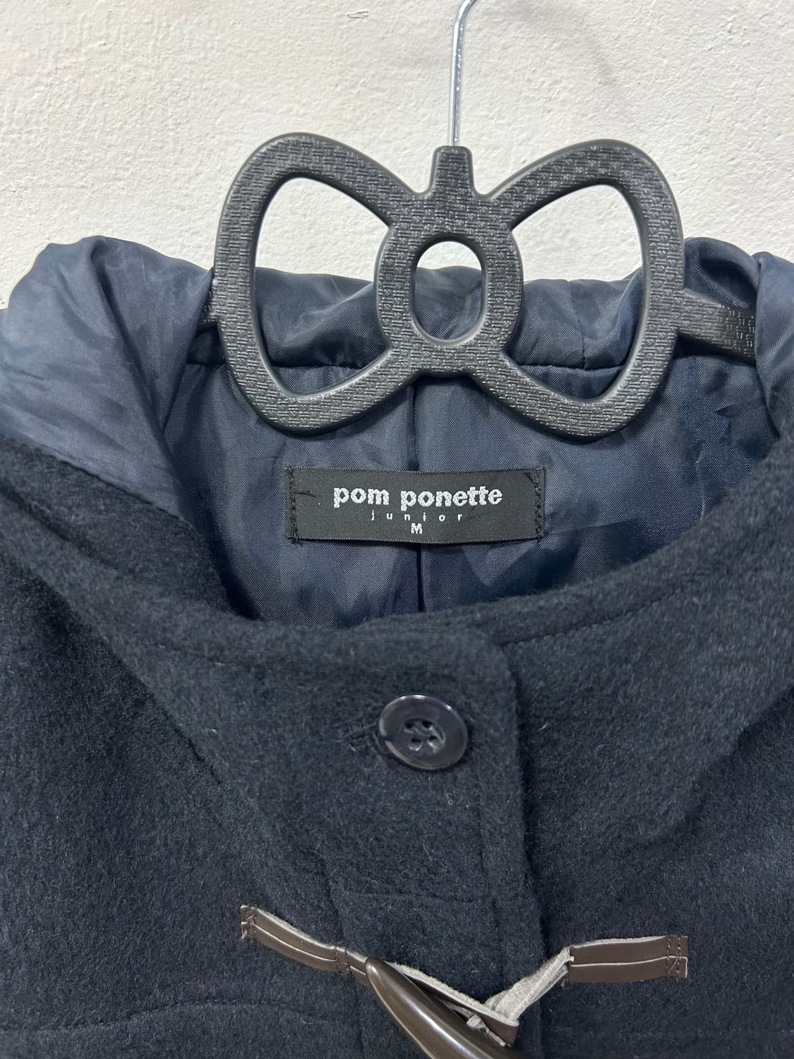 [POM PONETTE] 폼포넷 네이비 떡볶이 숏코트 상품이미지8