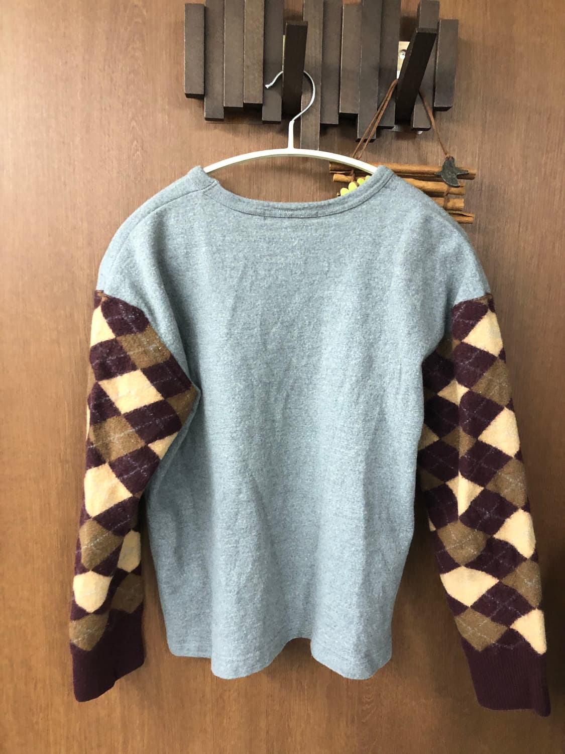 Comme des garcons homme 아가일 니트 m 상품이미지4