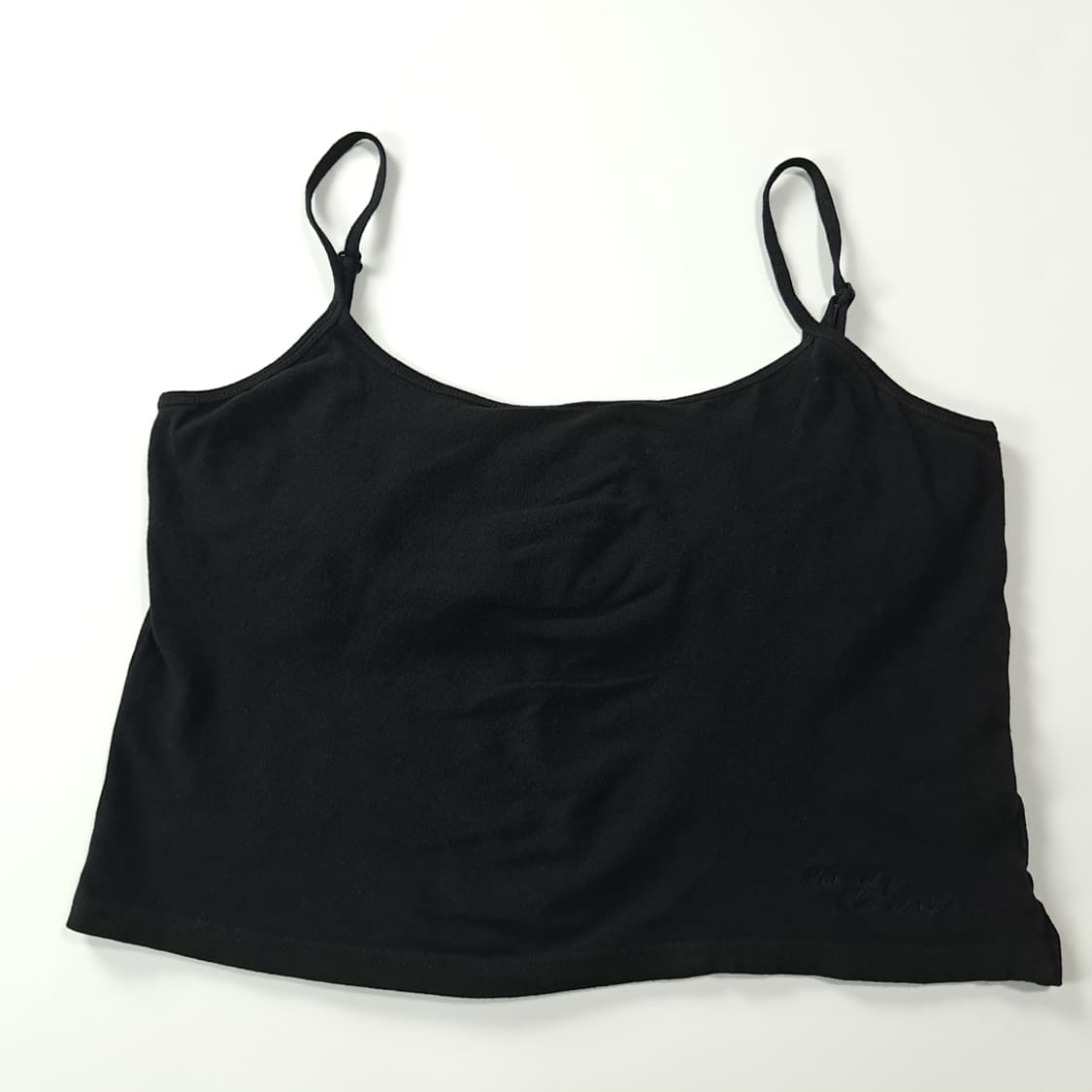 CK172 L 할리데이비슨 00s 블랙 슬리브리스 크롭 티셔츠 상품이미지1