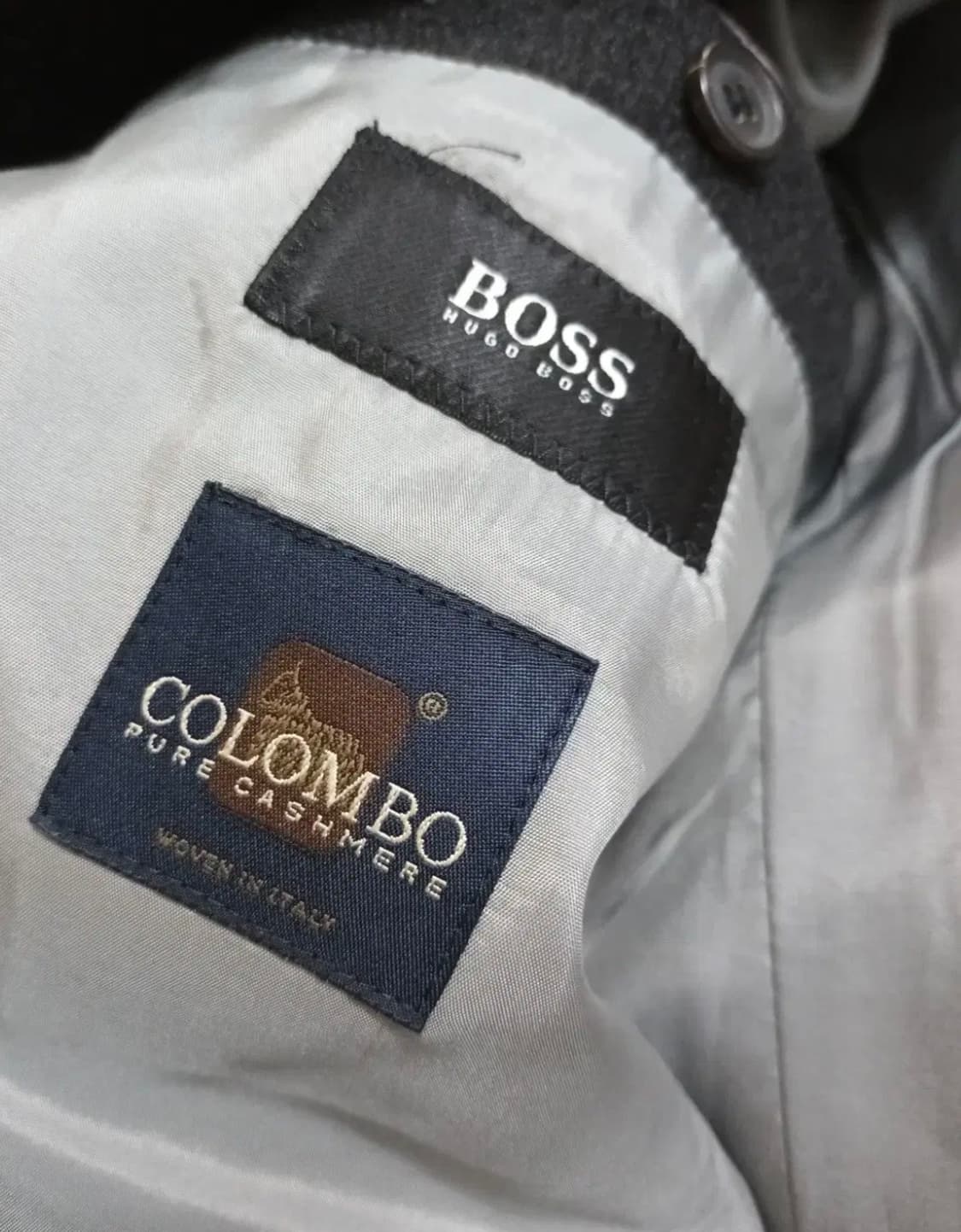 보스 남성 다크그레이캐시미어 코트  상품이미지9