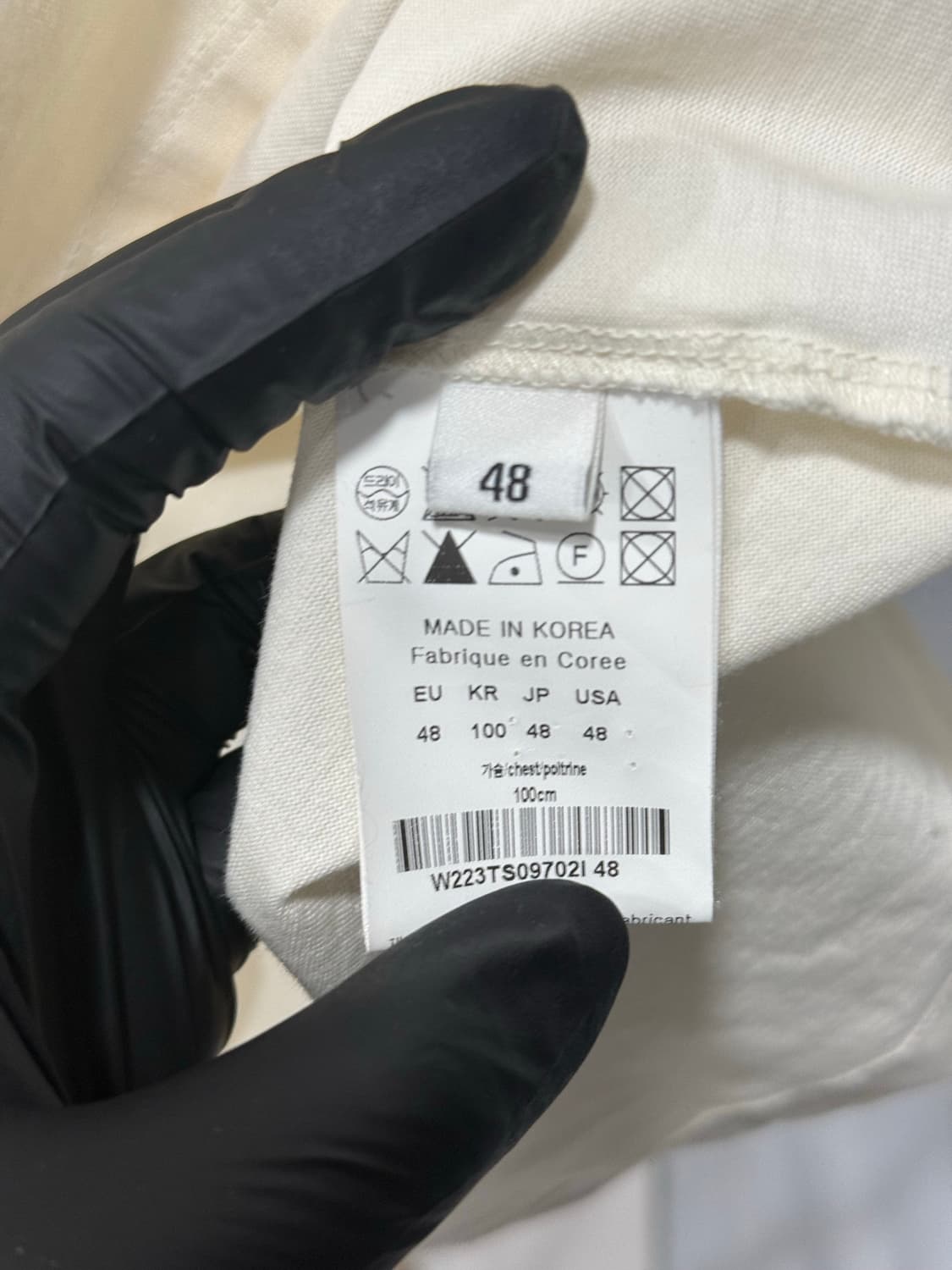 우영미 백로고 퍼지 반팔 48사이즈 상품이미지4