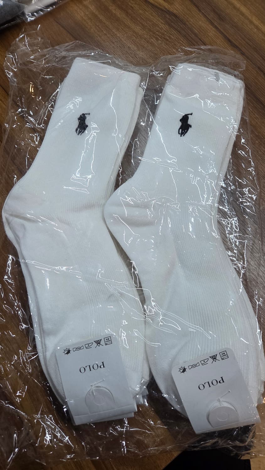 폴로양말 3켤레 새상품 (남녀공용) 상품이미지1