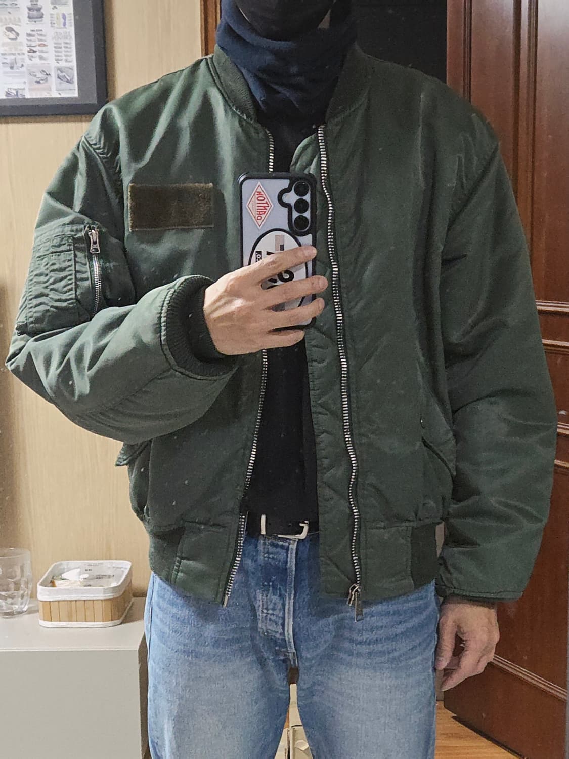 (착샷) 아비렉스 ma-1 봄버 자켓 usa 90s 상품이미지7