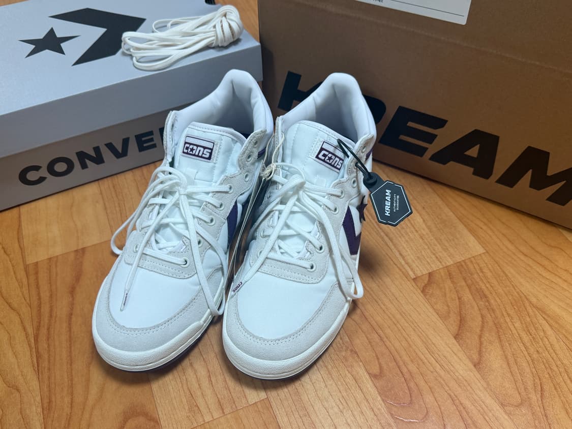 컨버스 패스트브레이크 프로 미드 화이트 베이퍼러스 그레이 265 상품이미지1