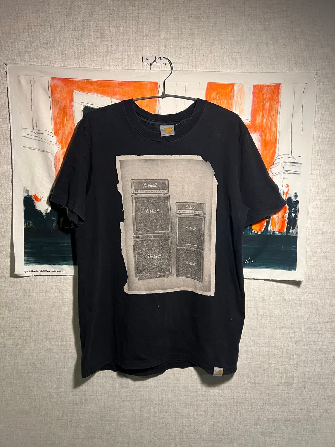 칼하트 앰프 캐비닛 반팔티 상품이미지1