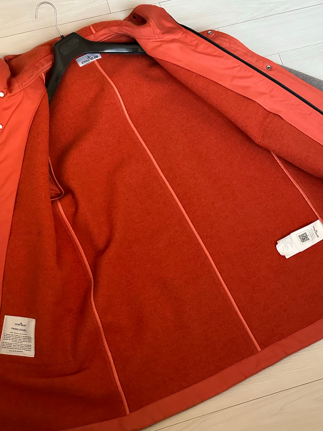 스톤아일랜드 울 나일론 파노 더블 파카 24fw L(105) 국내판 상품이미지4