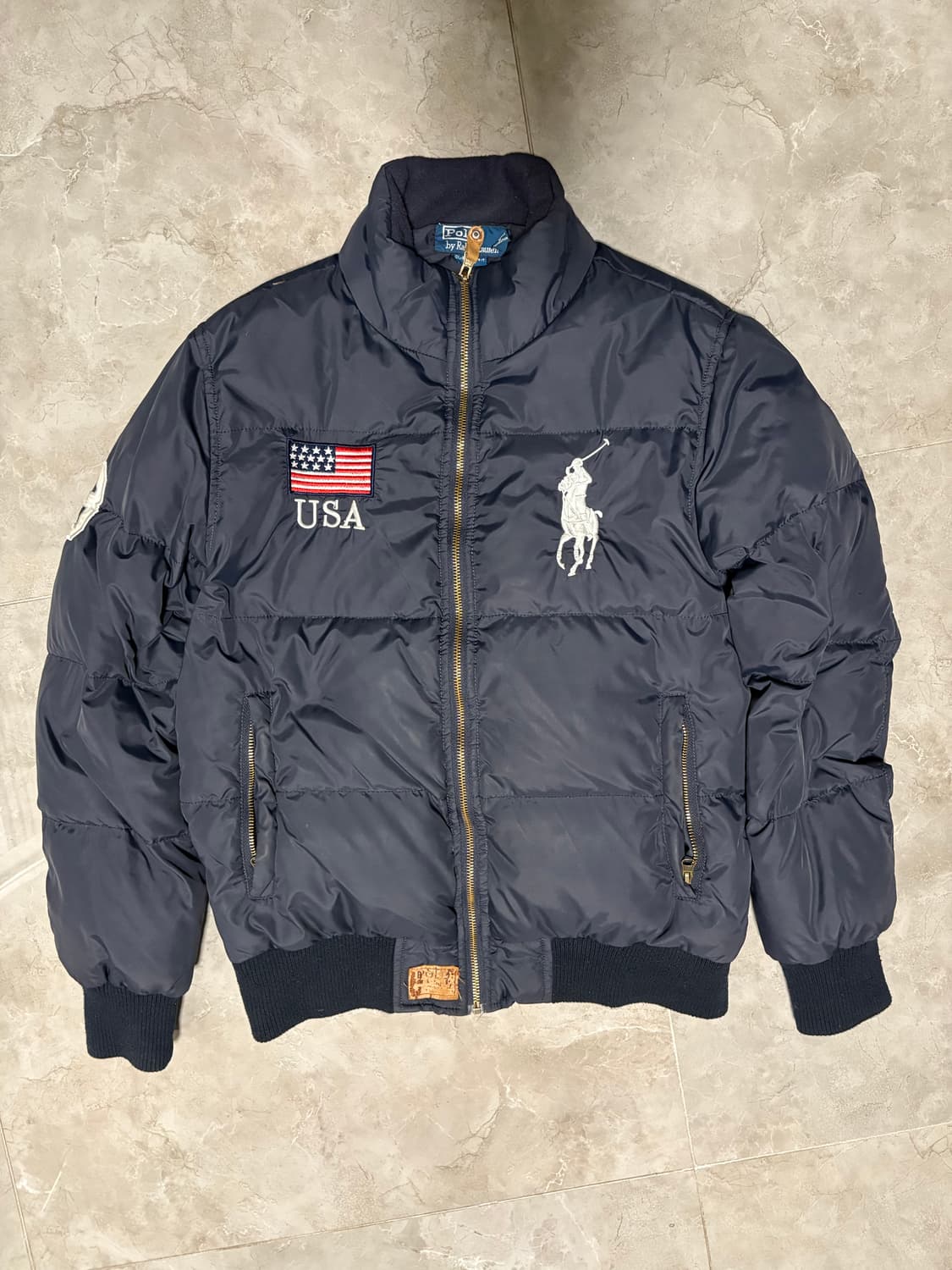 폴로 빅포니 성조기 패딩 상품이미지2