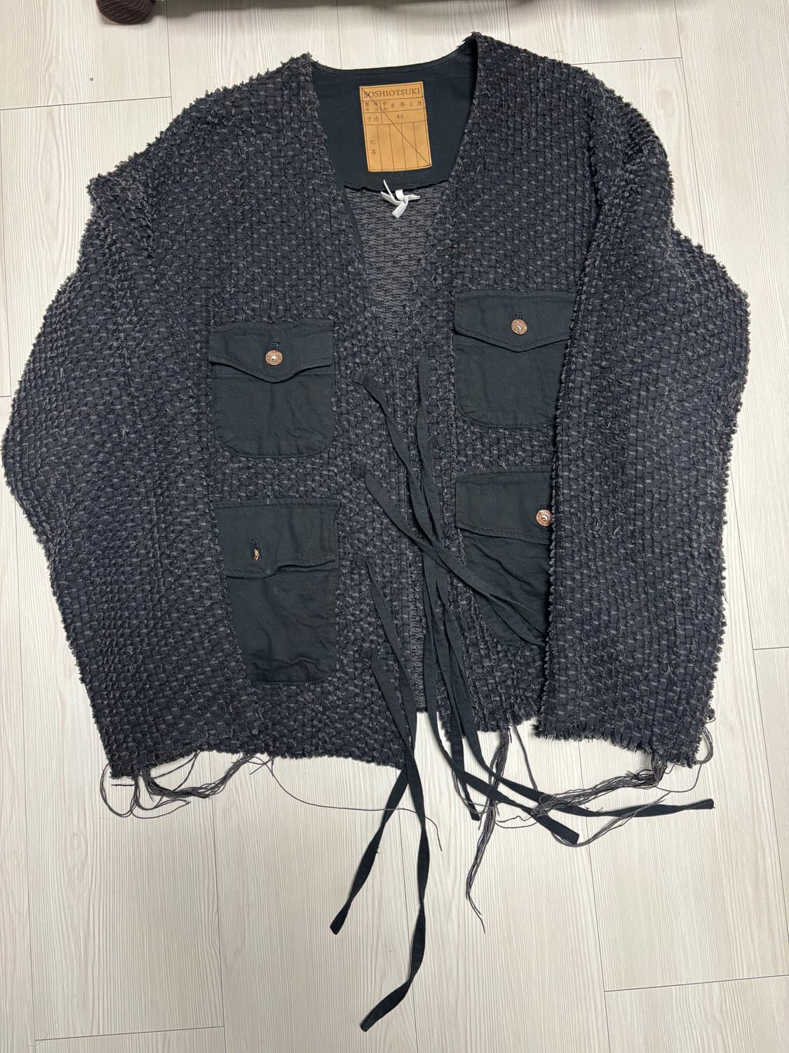 LUPE DENIM GRUNGE CARDIGAN 상품이미지4