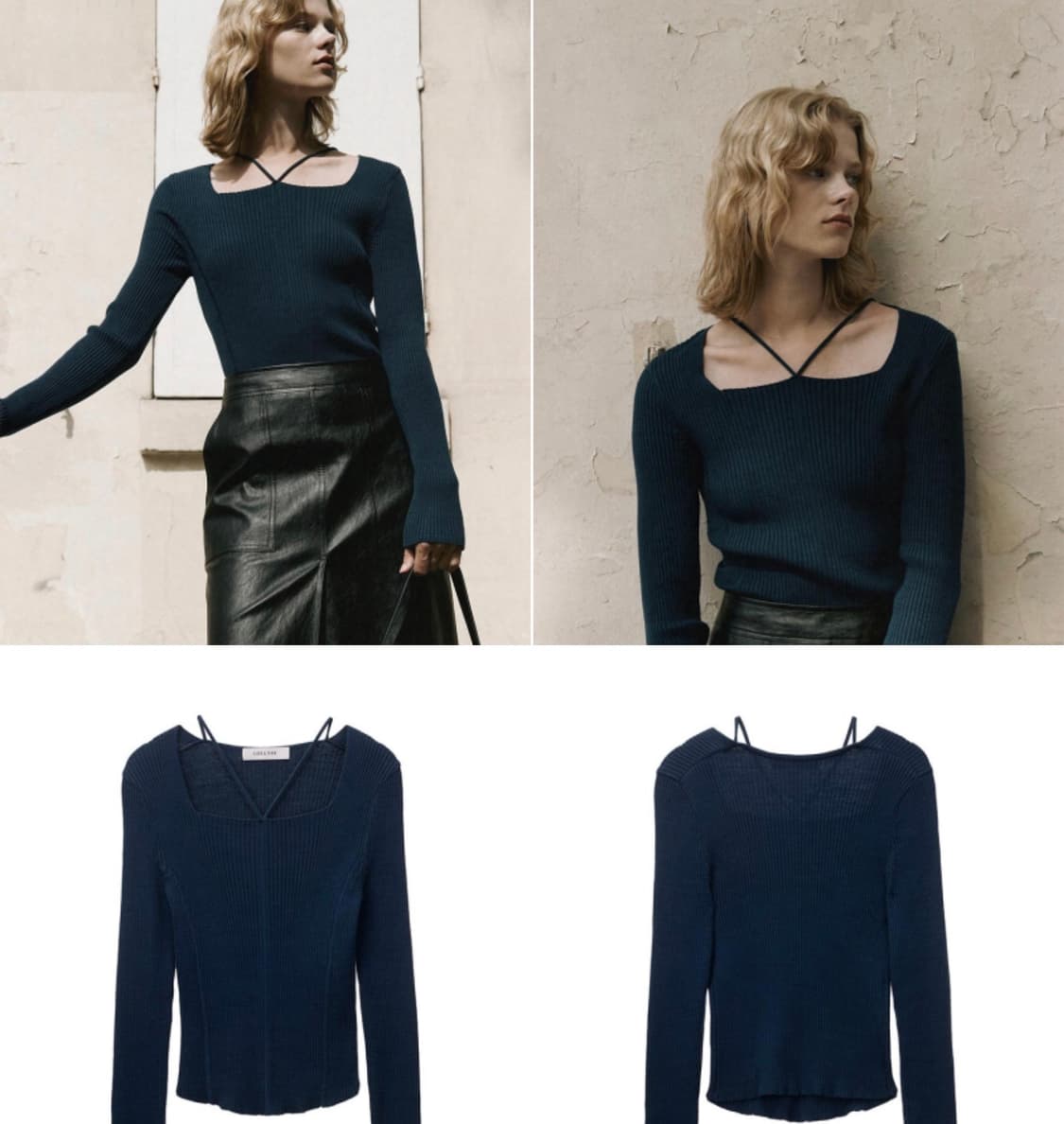 루에브르 V-strap knit pullover 상품이미지3