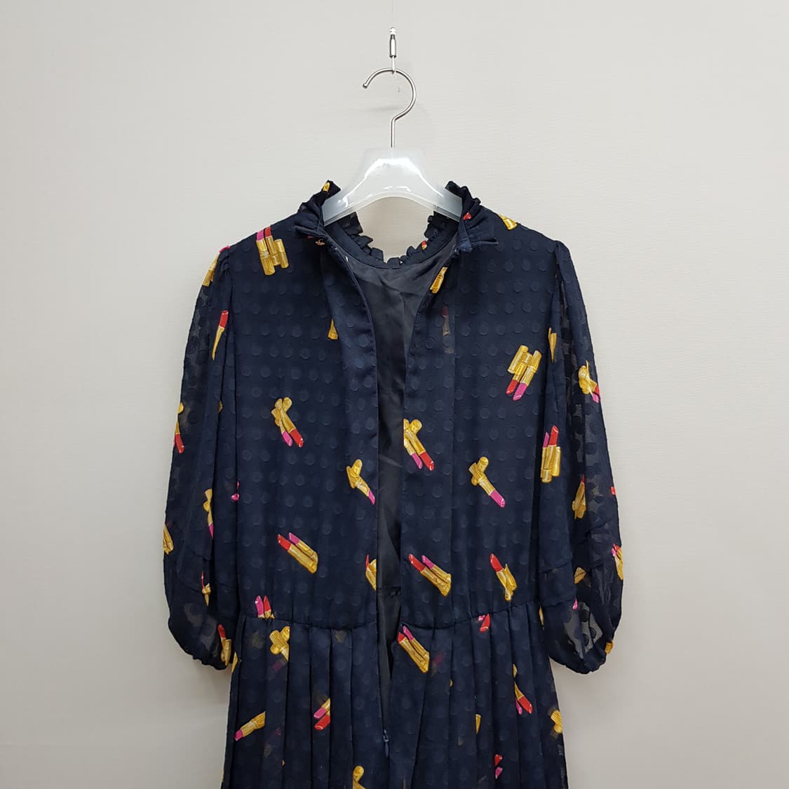 뮤베일 MUVEIL  프린팅 플리츠 롱 원피스 XS사이즈 상품이미지6