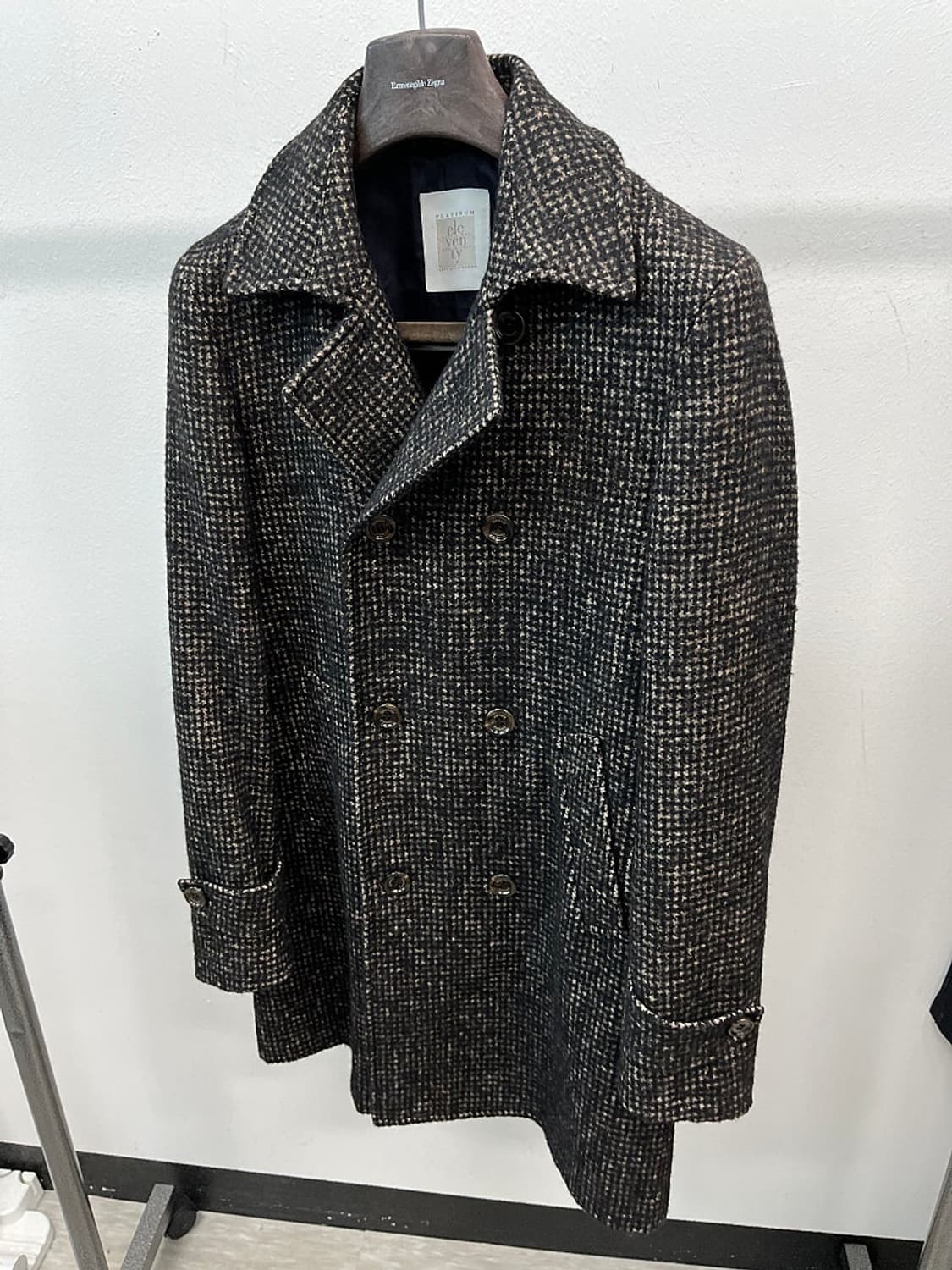 95) 일레븐티 알파카 트위드 더블코트  상품이미지1