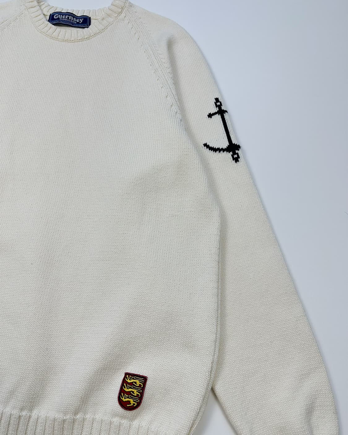 건지울른스 닻 니트 아이보리 상품이미지3