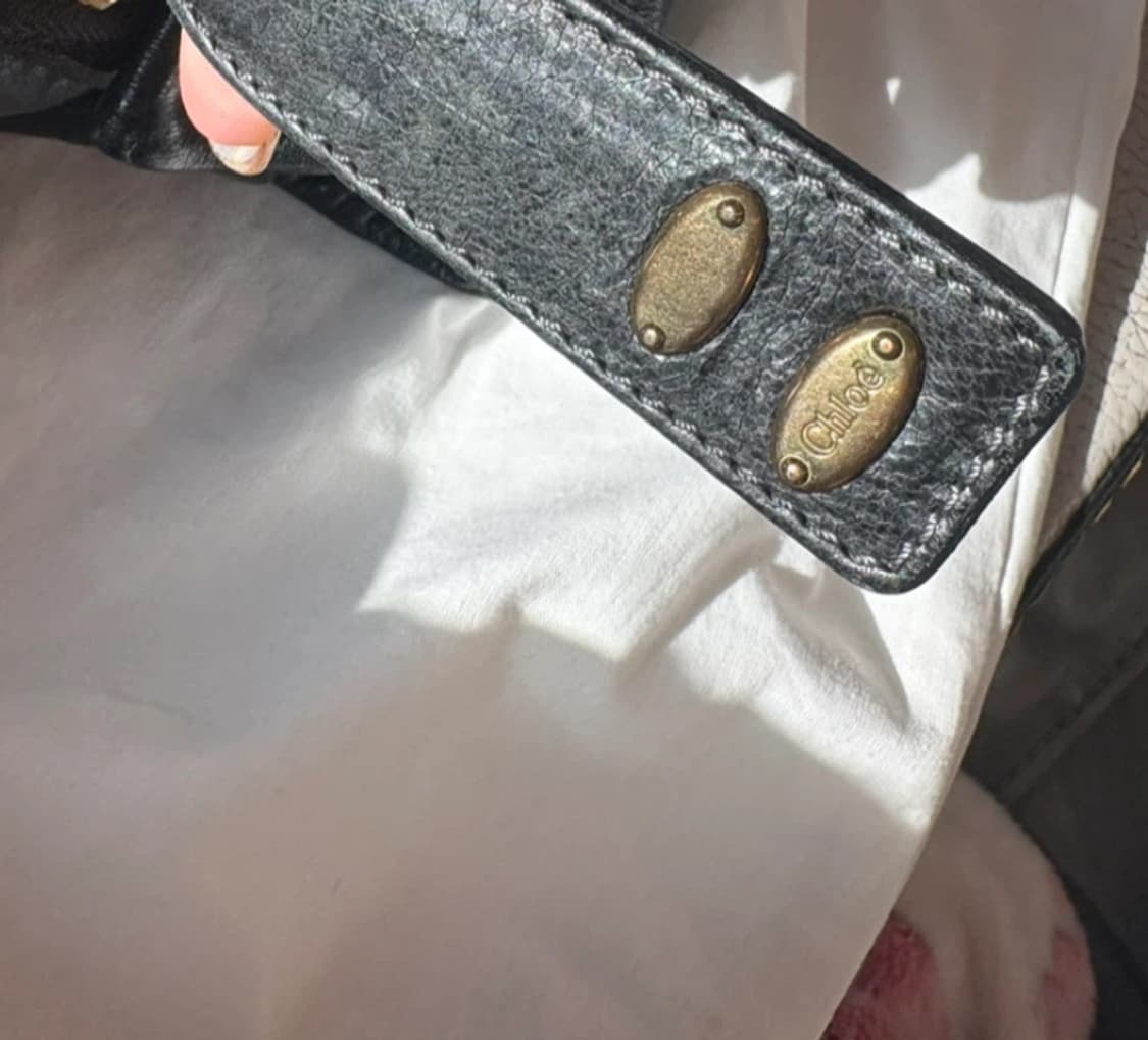 Chloé 끌로에 블랙레더 핸드백 상품이미지5