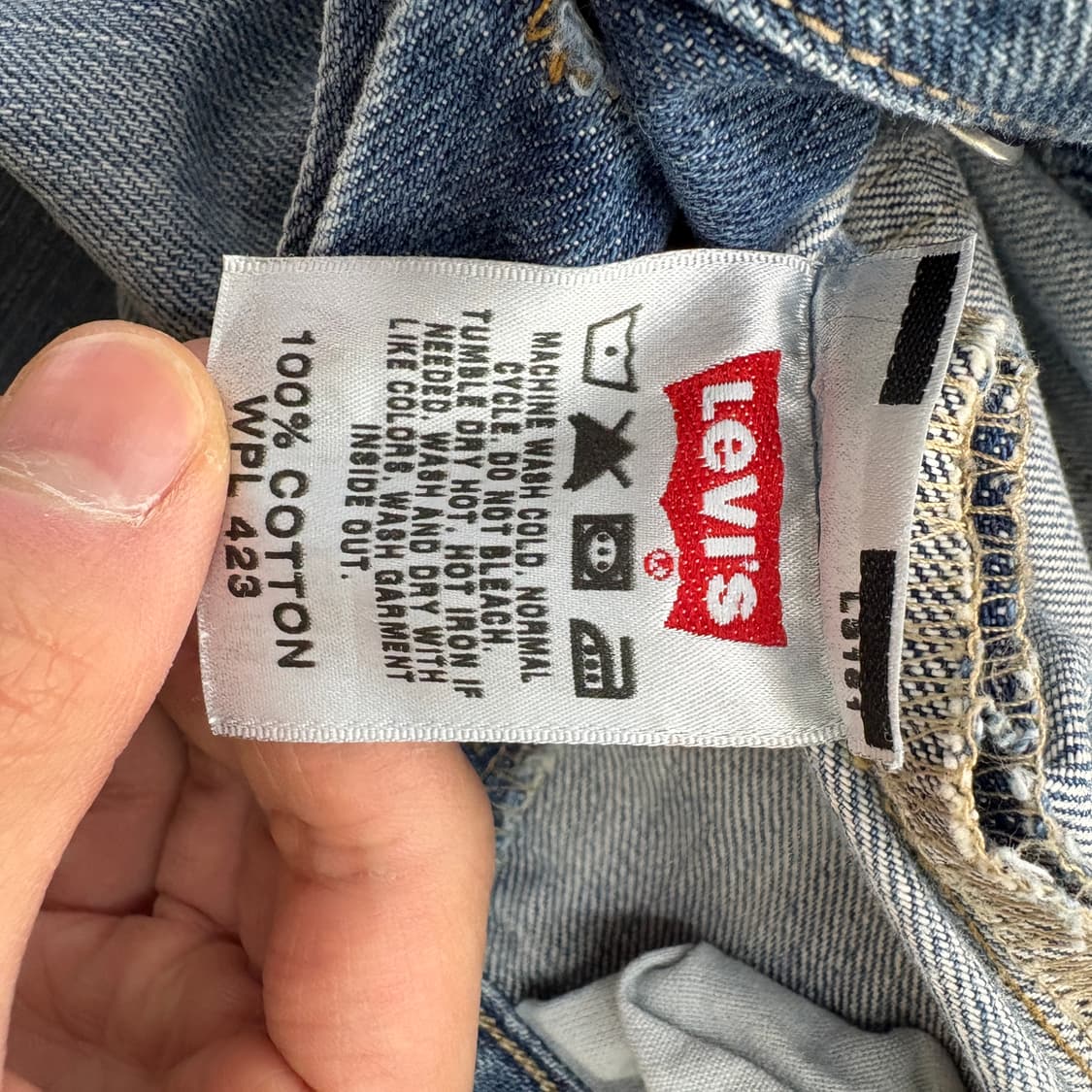 리바이스 빈티지 워싱 데님 청바지 32in 상품이미지10