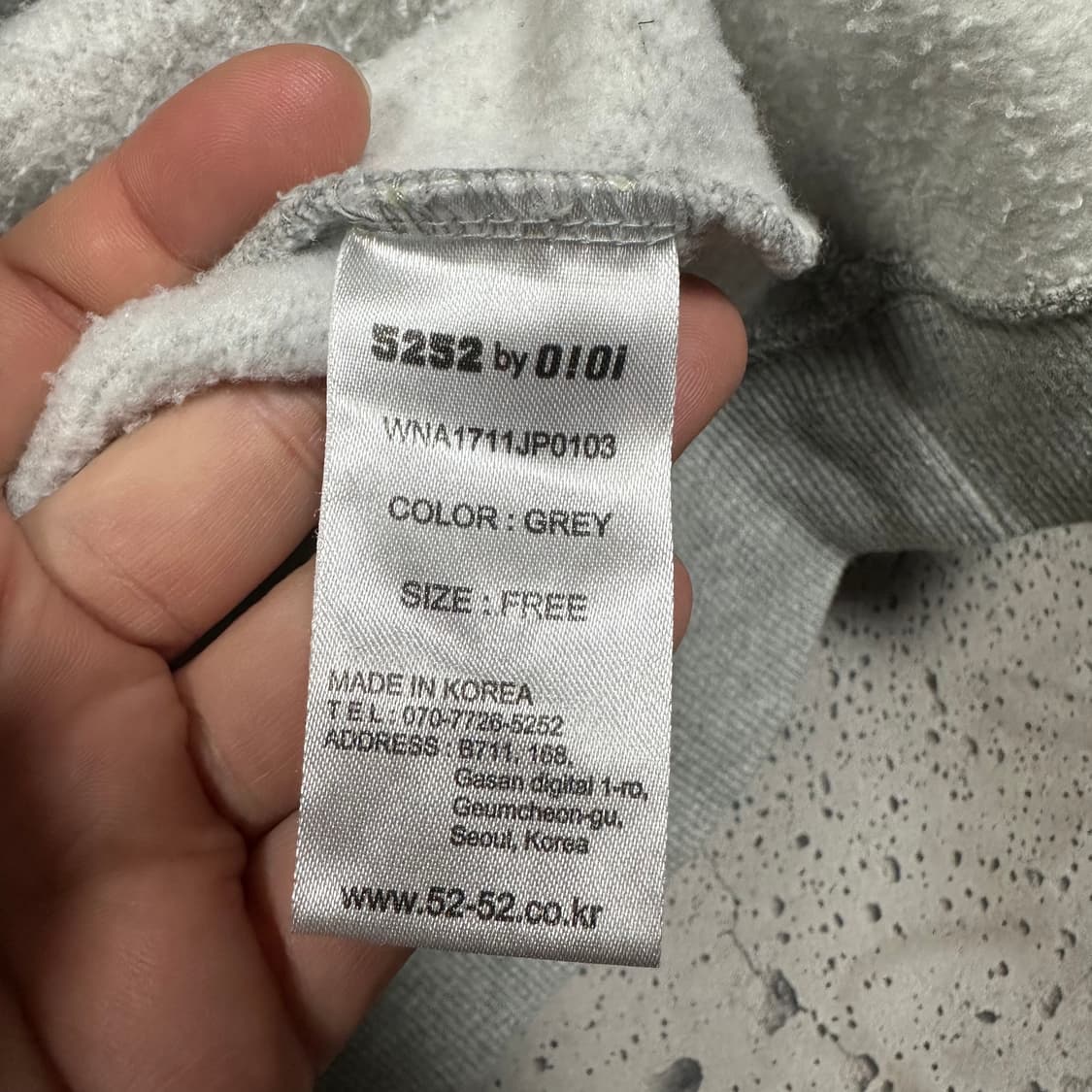 ✨ (바배) OiOi 오아이오아이 기모 반집업 맨투맨 상품이미지4