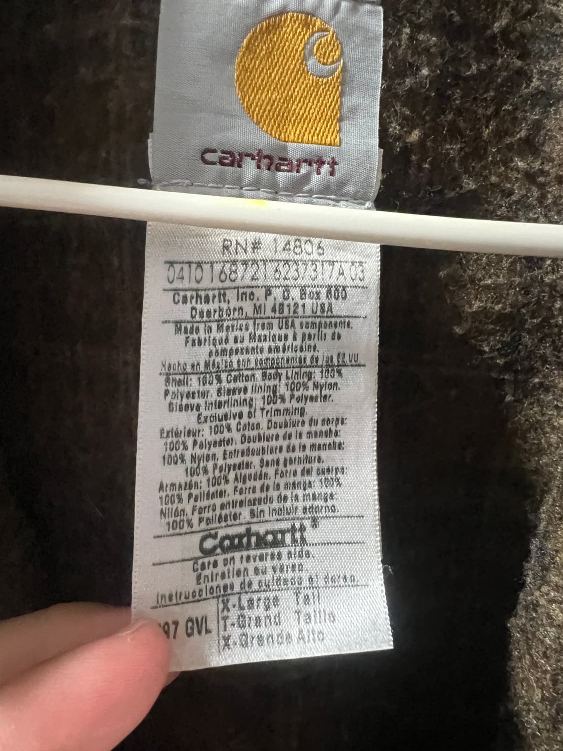 칼하트 j97 XL gvl 상품이미지2