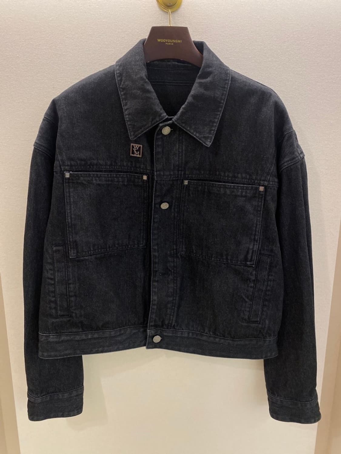 [48] 우영미 코튼 크롭 자켓 블랙 상품이미지3