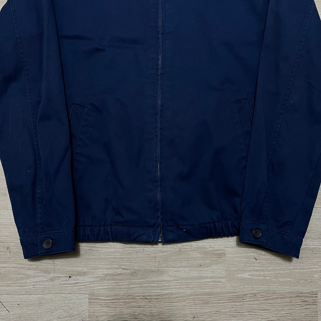 스파오 베이직 해링턴 집업 스윙자켓 [네이비] M/95 상품이미지3