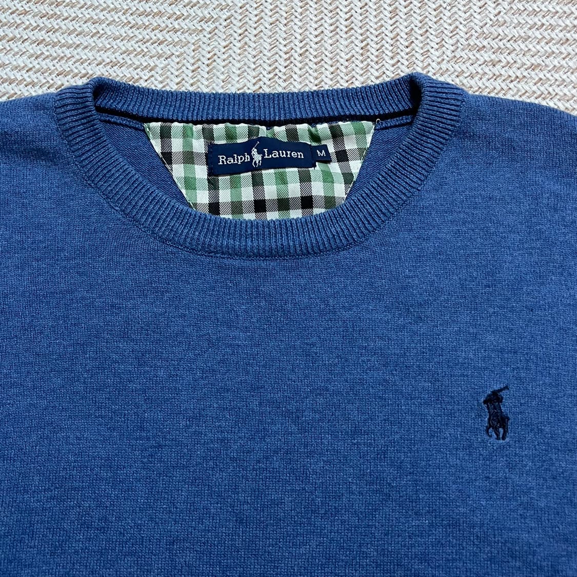 [정품] 폴로 블루 / 네이비포니 라운드 니트 [ M ] 상품이미지4