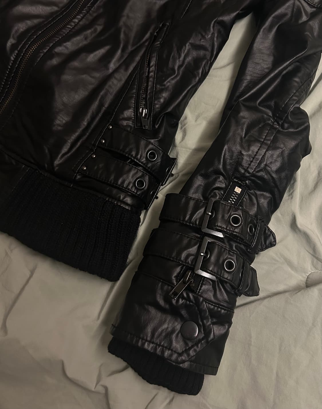 락시크 락펑크 펑크 레더 자켓 상품이미지4