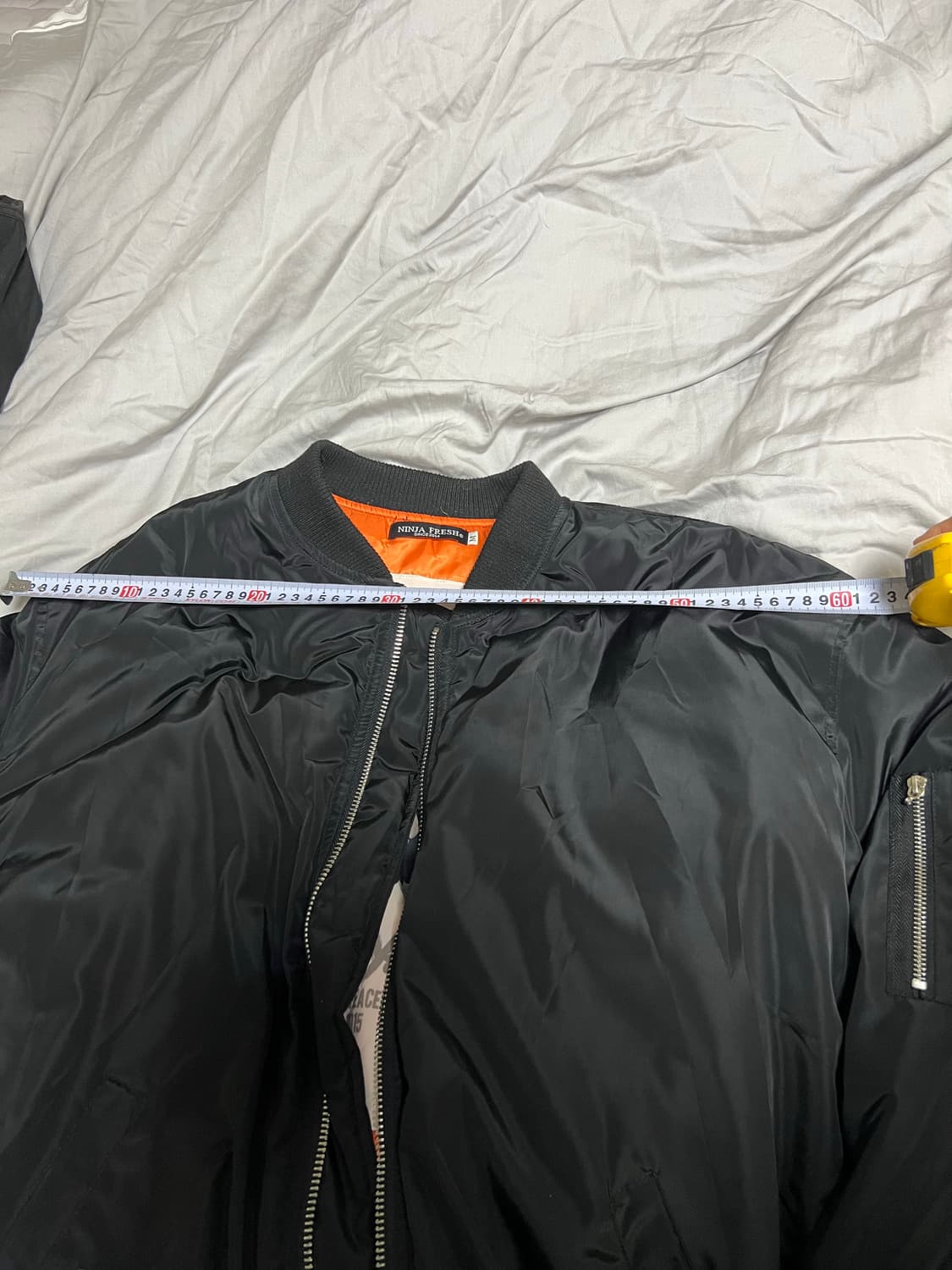 NINJA FRESH/블랙 항공 점퍼 MA-1 봄버/M 상품이미지7