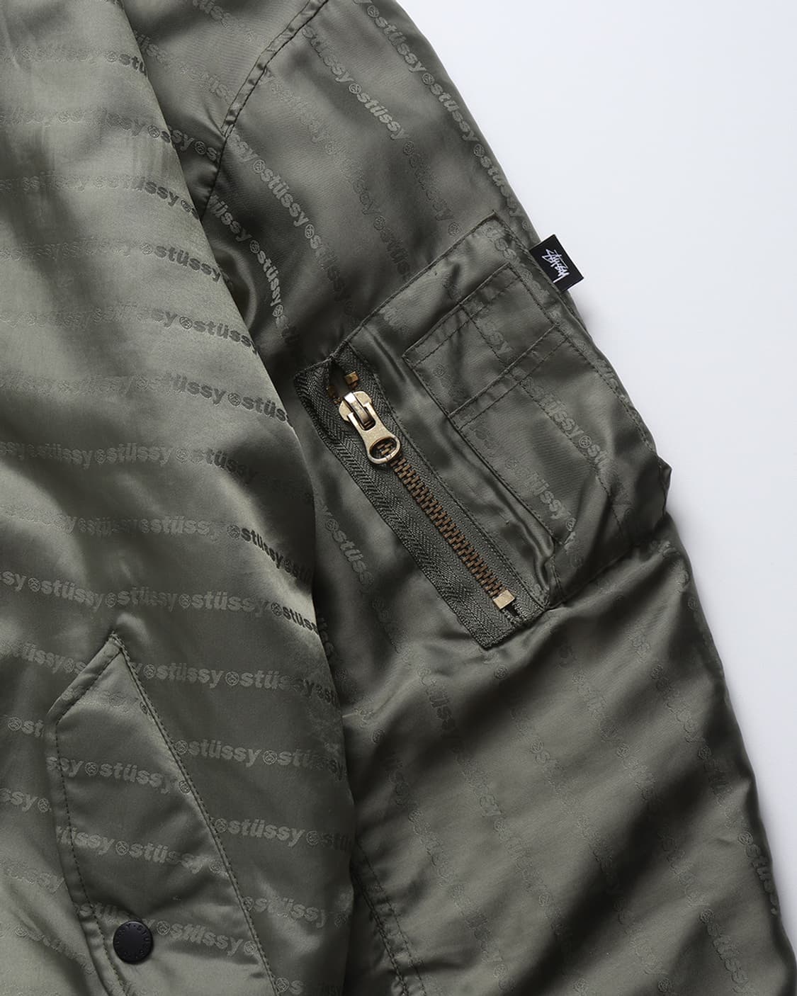 스투시 STUSSY Jacquard Logo Reversible MA-1 상품이미지8