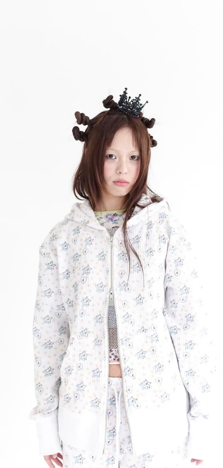 샵페어리 fees popping heart&star zip up  상품이미지1