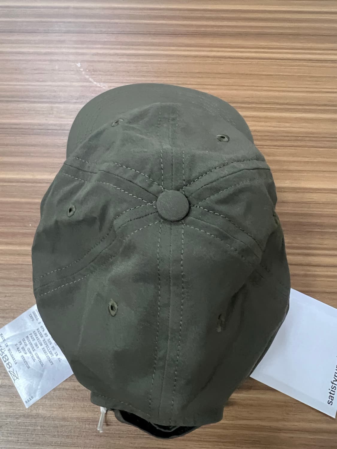 새티스파이 피스쉘 런닝 캡 올리브 상품이미지3