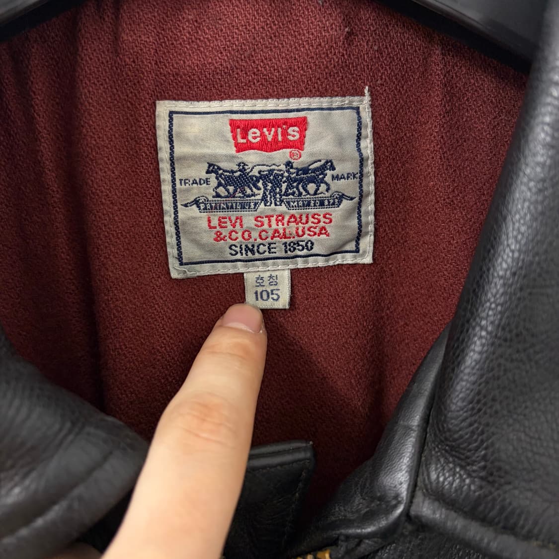 리바이스 90s 소가죽 자켓 상품이미지8