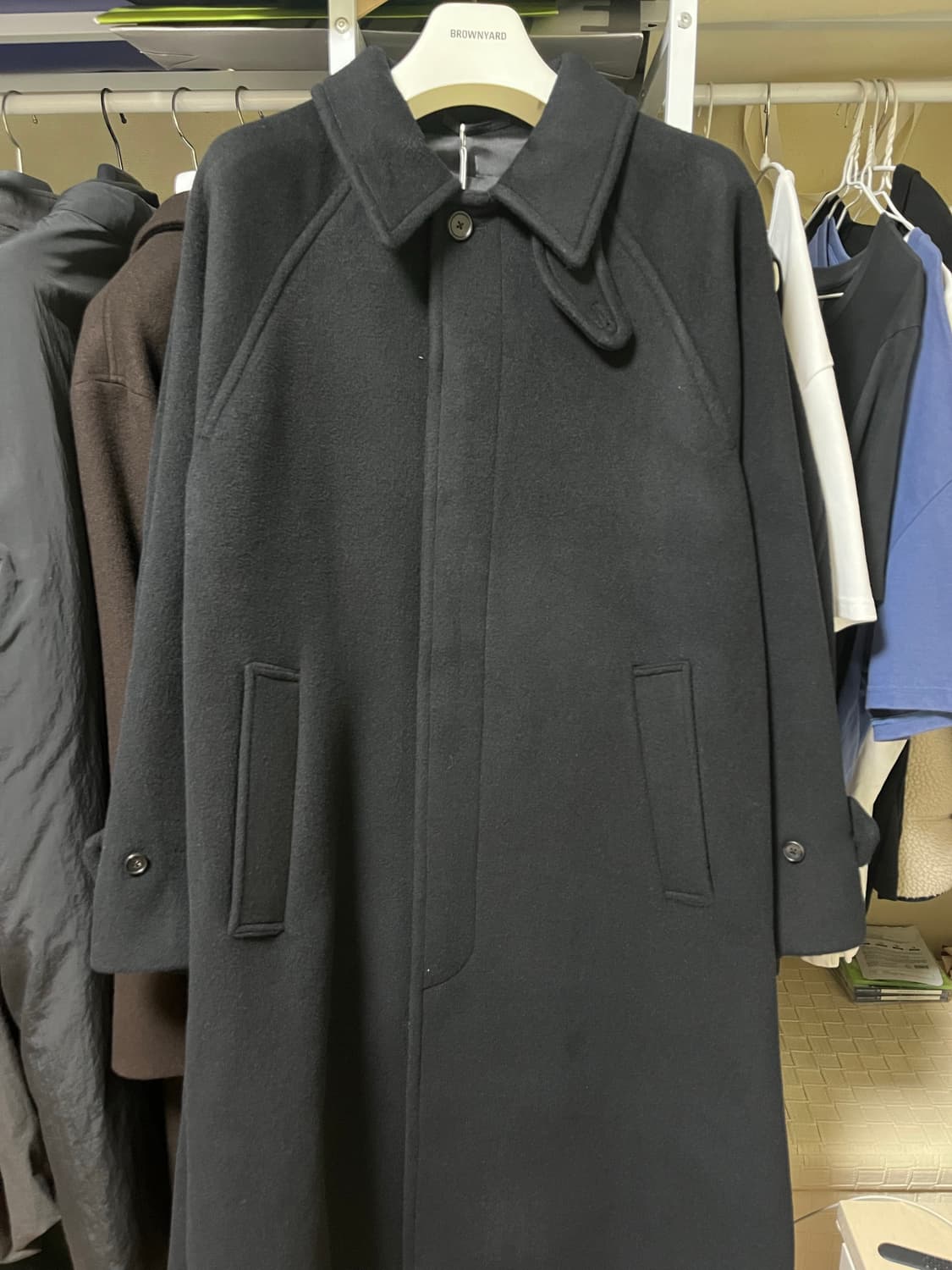 브라운야드 발마칸 코트 블랙 (새상품) 상품이미지1