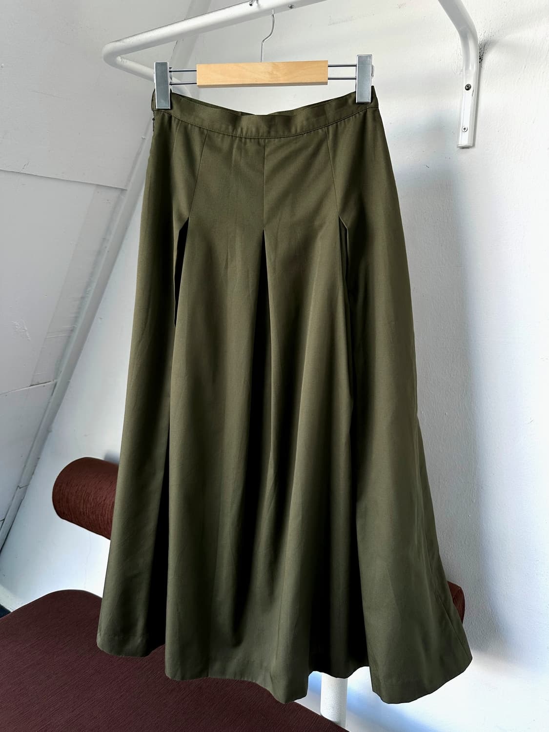 Cotton wide silhouette long skirt 상품이미지5