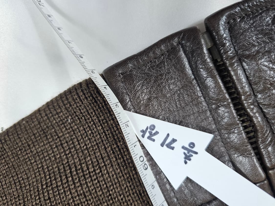 쉐비뇽봄버가죽자켓 상품이미지5