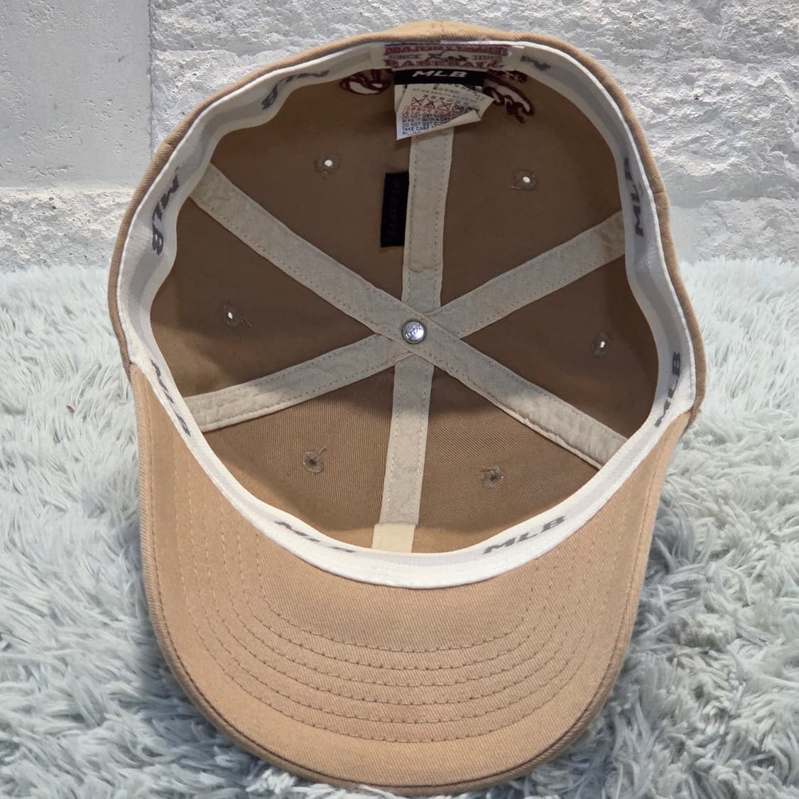 L5-9:MLB 레드삭스 베이지 볼캡 S-M (56-57cm) 상품이미지6