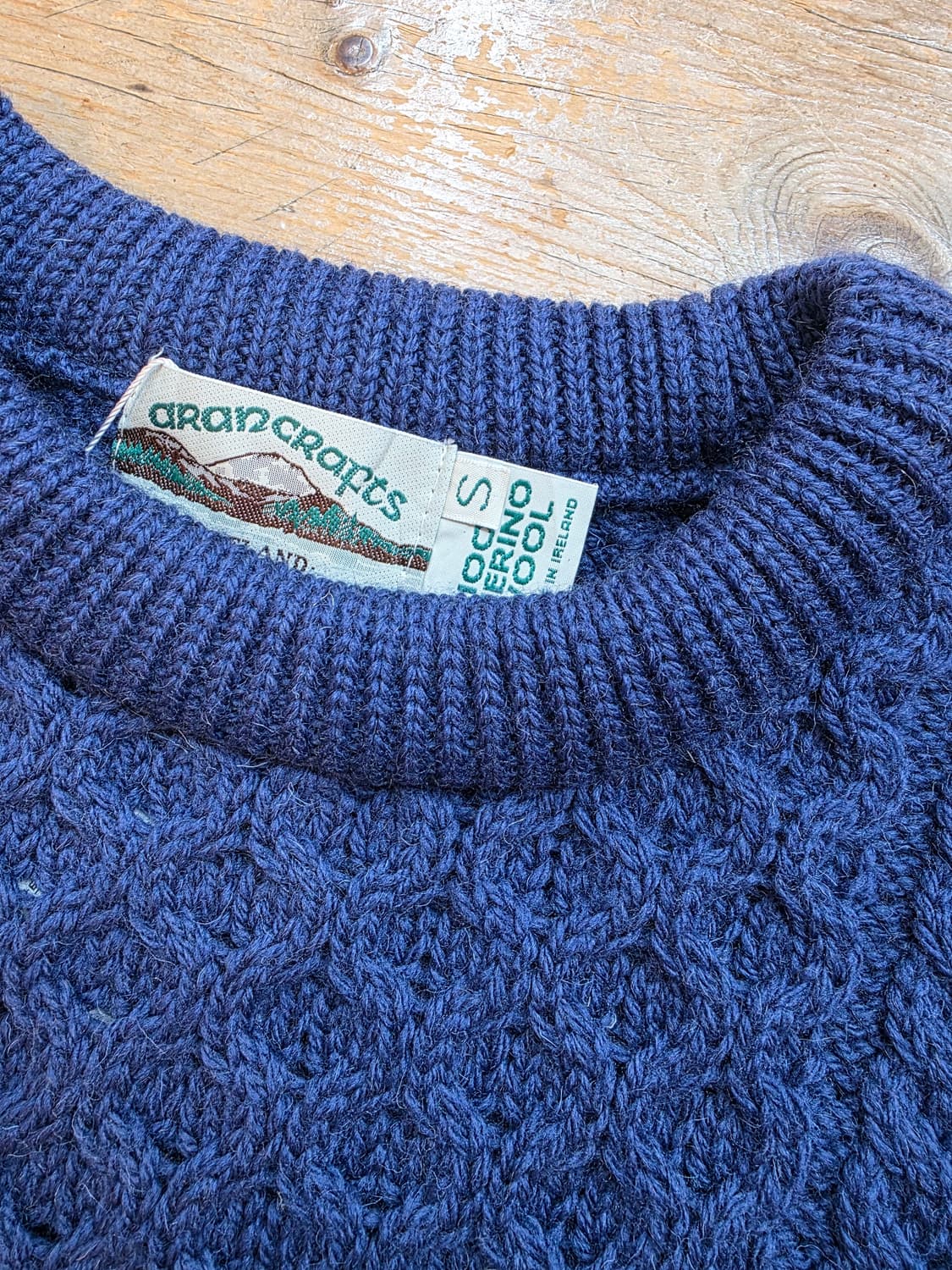 Vintage aran crafts fisherman knit 상품이미지4