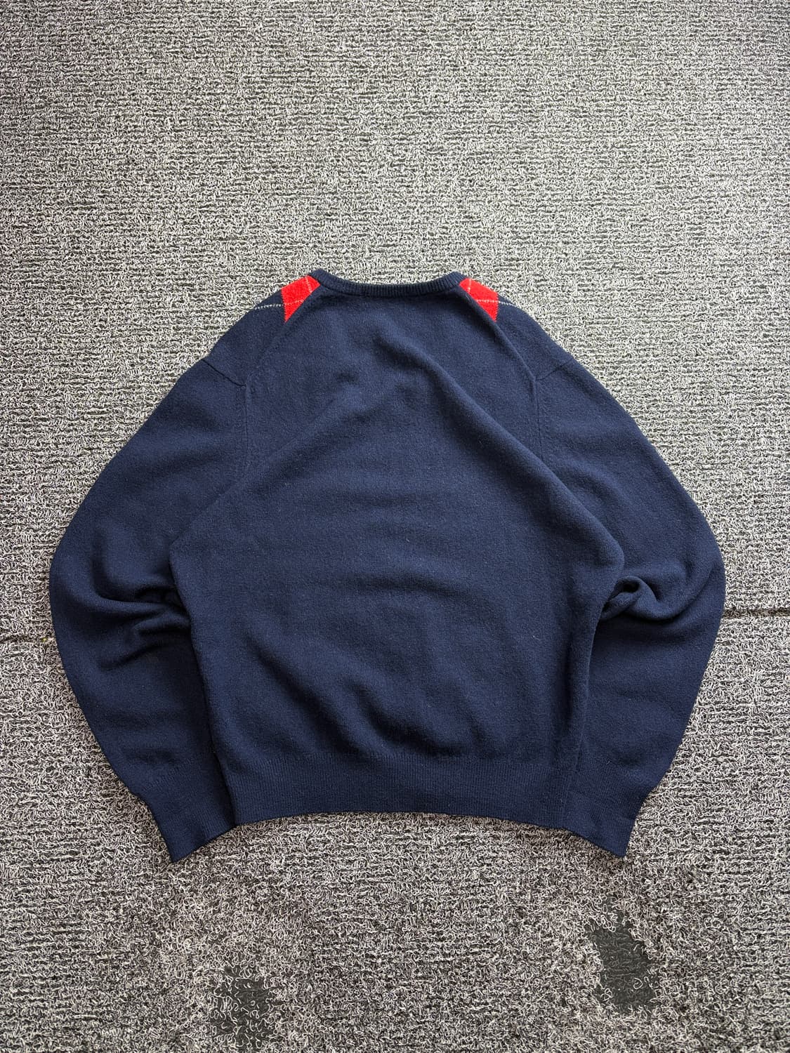 버버리 아가일 패턴 브이넥 램스울 스웨터 2993 상품이미지4