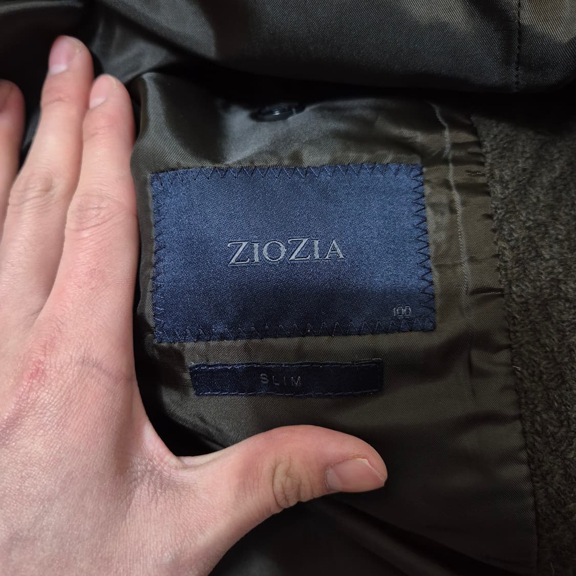 지오지아 슬림 누빔안감 싱글 코트 L(100) 상품이미지5